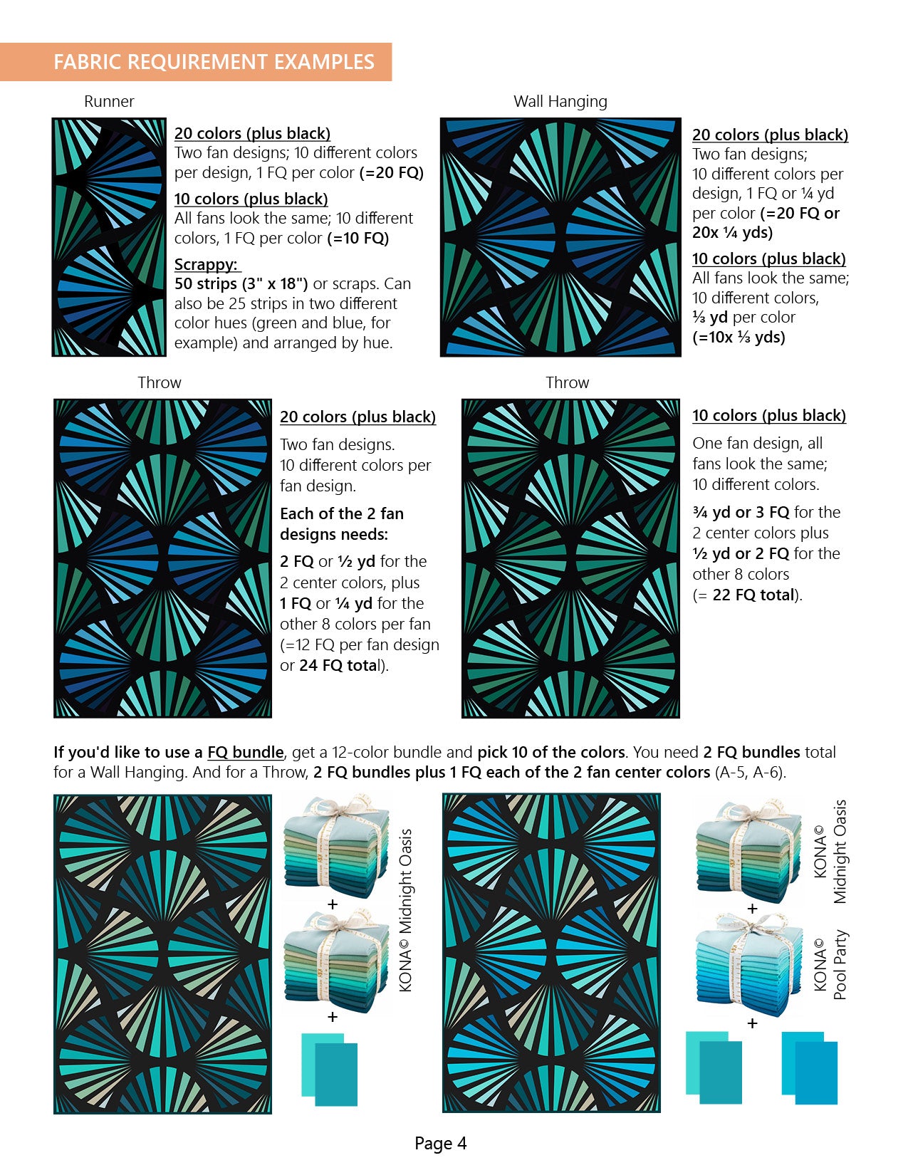 Deco Glam Quilt Pattern (US Letter size) *DIGITAL PDF*