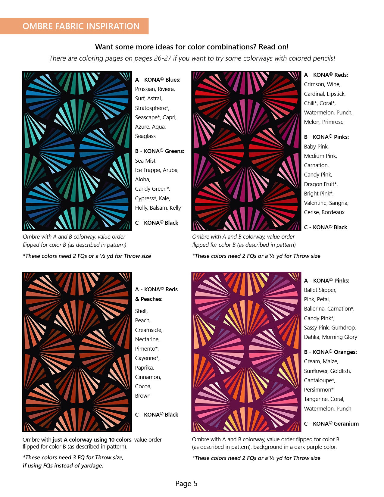 Deco Glam Quilt Pattern (US Letter size) *DIGITAL PDF*