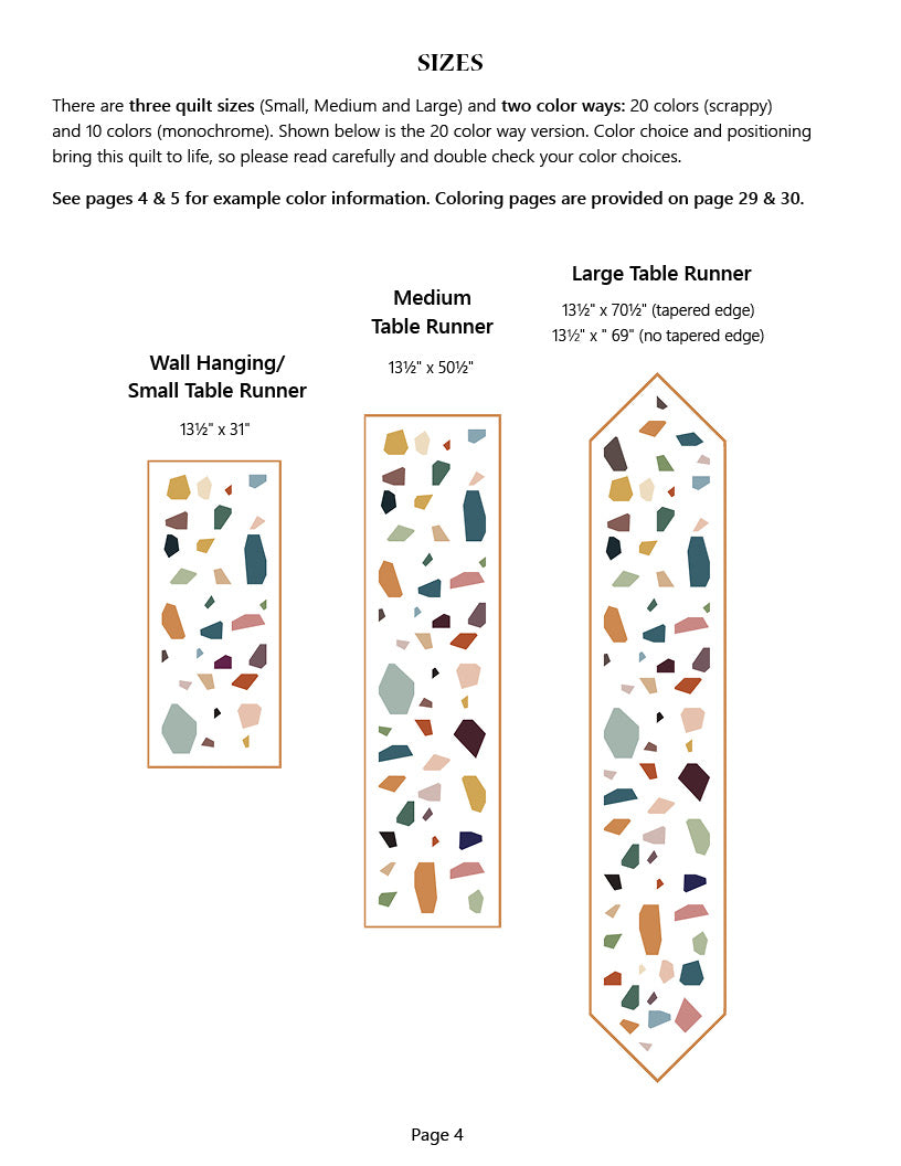 Modern Terrazzo Quilt Pattern *DIGITAL PDF*