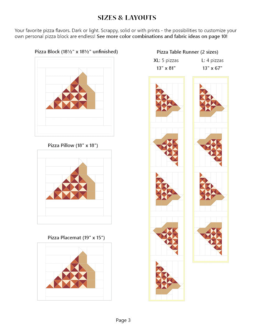 Pizza Decor Pattern *DIGITAL PDF*