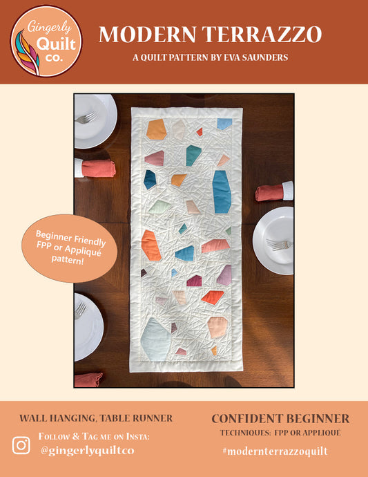 Modern Terrazzo Quilt Pattern *DIGITAL PDF*